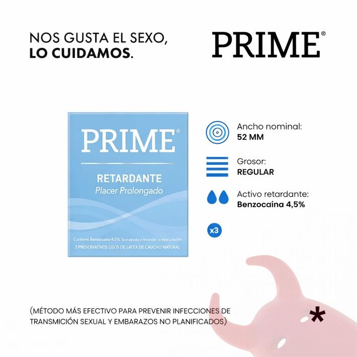  Preservativo Prime Retardante 